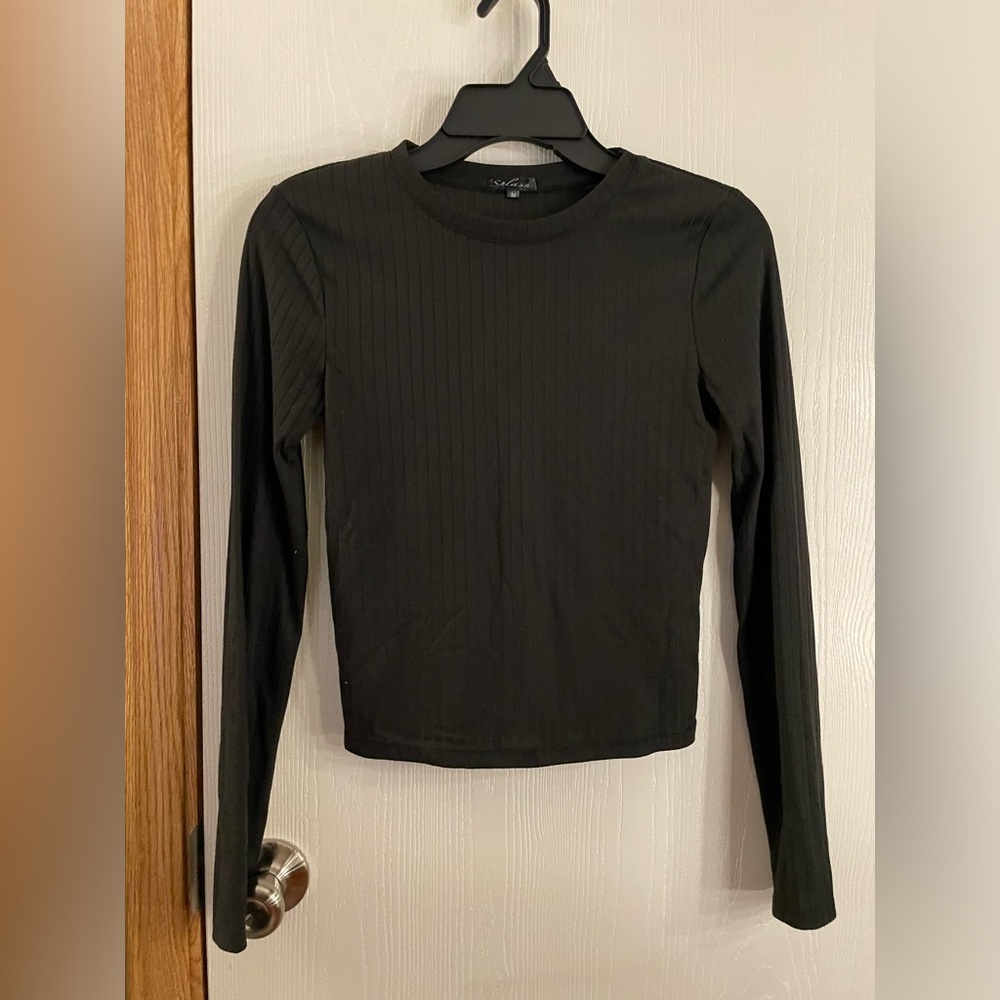 Black Long Sleeve Top